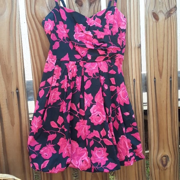 Forever 21 Black and Pink Party Cocktail Dress M - Picture 7 of 11